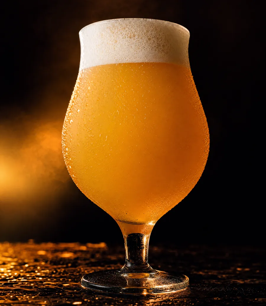 A glass of IPA beer