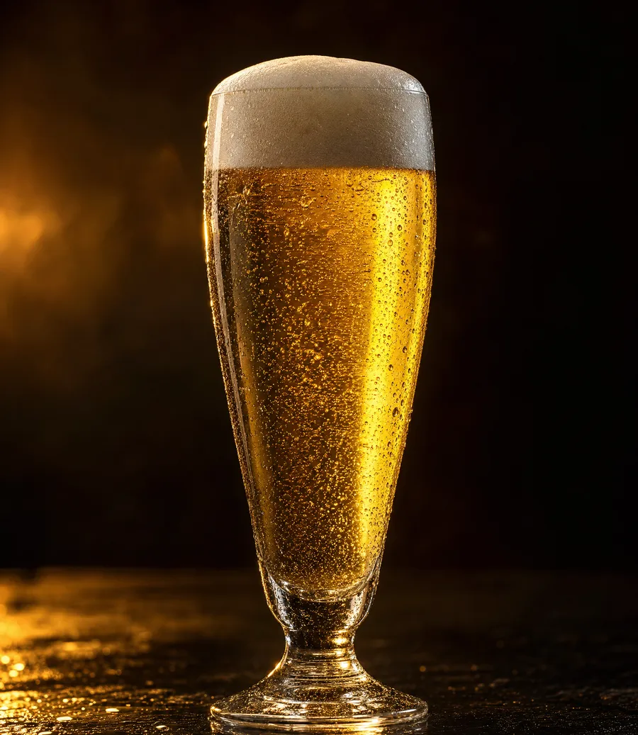 A glass of Pilsner beer
