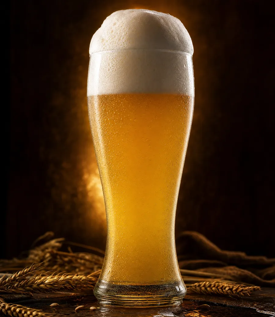 A glass of Wheat beer